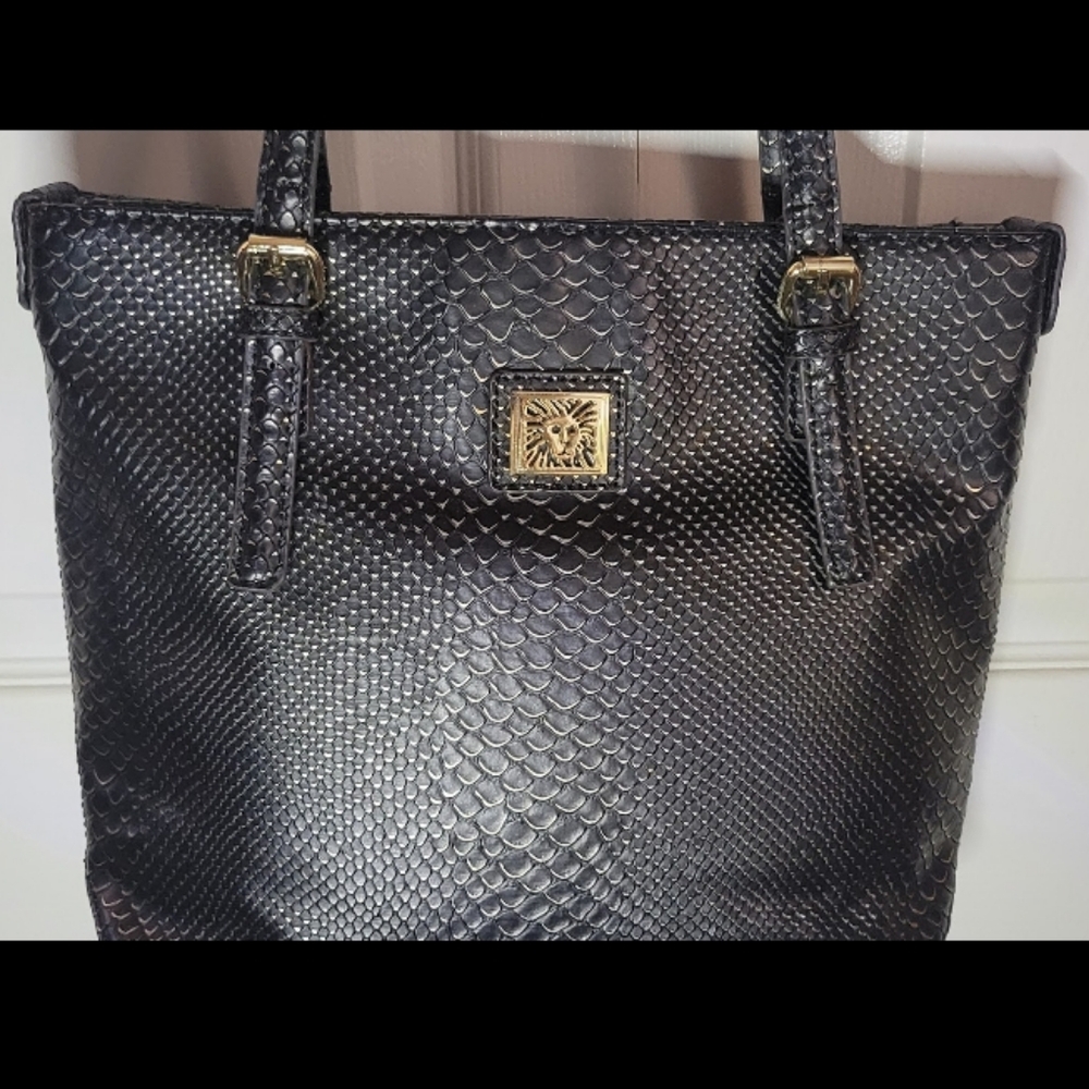Anne Klein Crocodile Embossed Purse